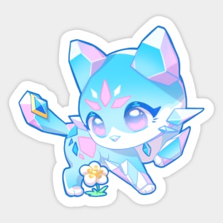 Crystal Cat Kawaii Cat Adorable Crystal Cat Cute Gift For Cat Lover Crystal cat Sticker